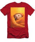 1 a Charming Ferret in a Cozy Blanket Curled Up for a Nap Eldre Delvie T-Shirt