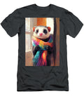 1 a Lively Ferret Wearing a Colorful Scarf Exploring a Room Eldre Delvie T-Shirt
