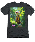 1 a Lively Ferret Wearing a Little Vest Exploring a Garden Eldre Delvie T-Shirt