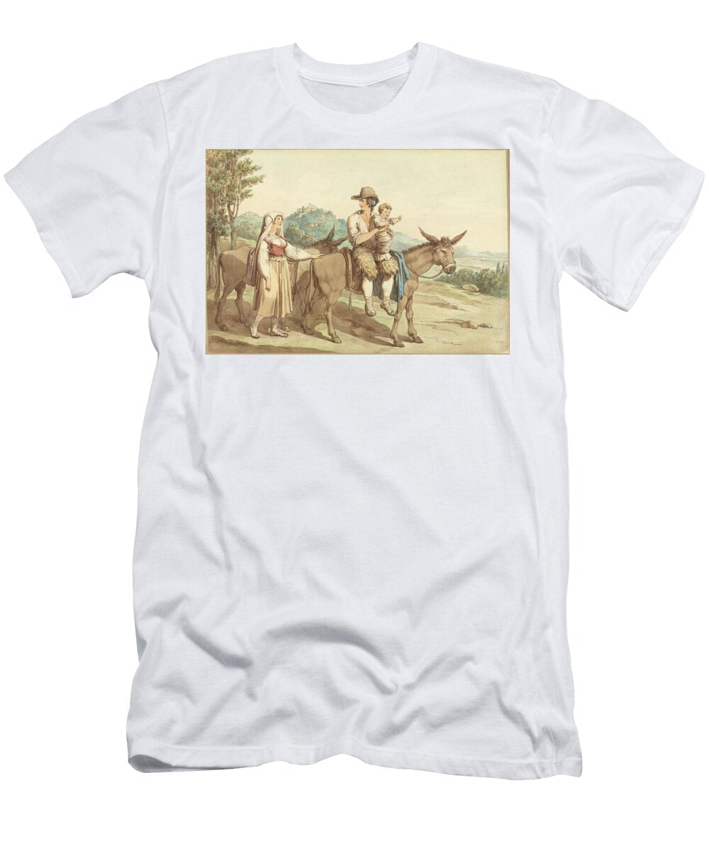 1 a Peasant Family and Two Donkeys Bartolomeo Pinelli T-Shirt