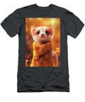 1 a Playful Ferret in a Cozy Sweater Exploring Its Surroundings Eldre Delvie T-Shirt