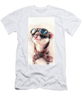 1 Adorable Animal Portrait with Aviator Goggles Clint Mclaughlin T-Shirt