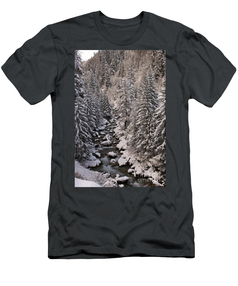 1 Alpine River Val Ferret Valle Daosta Italy T-Shirt