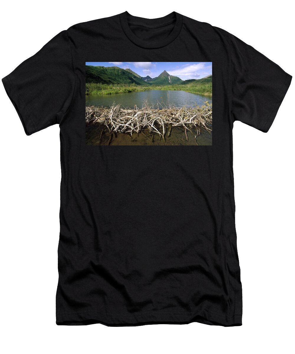 1 American Beaver Dam Silver Horn Creek Gerry Ellis T-Shirt