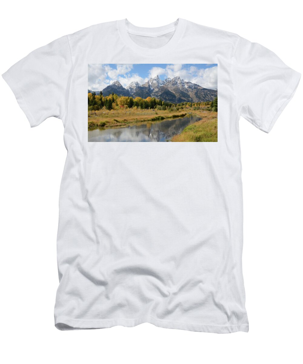 1 Autumn in the Tetons Whispering Peaks Photography T-Shirt