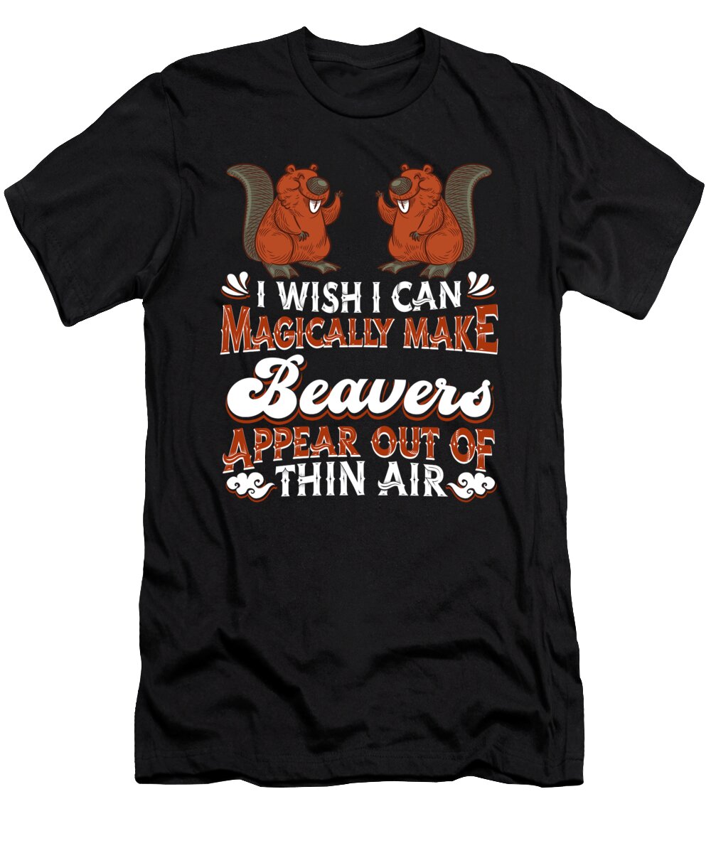 1 Beaver Animal Creek Beaver Crazy Squirrel T-Shirt