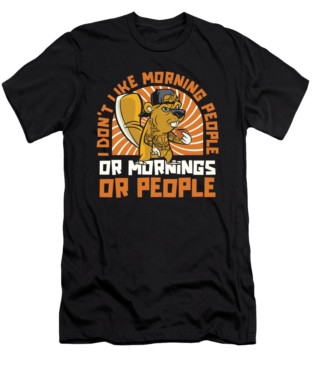 1 Beaver Creek Animal Beaver Crazy Squirrel T-Shirt