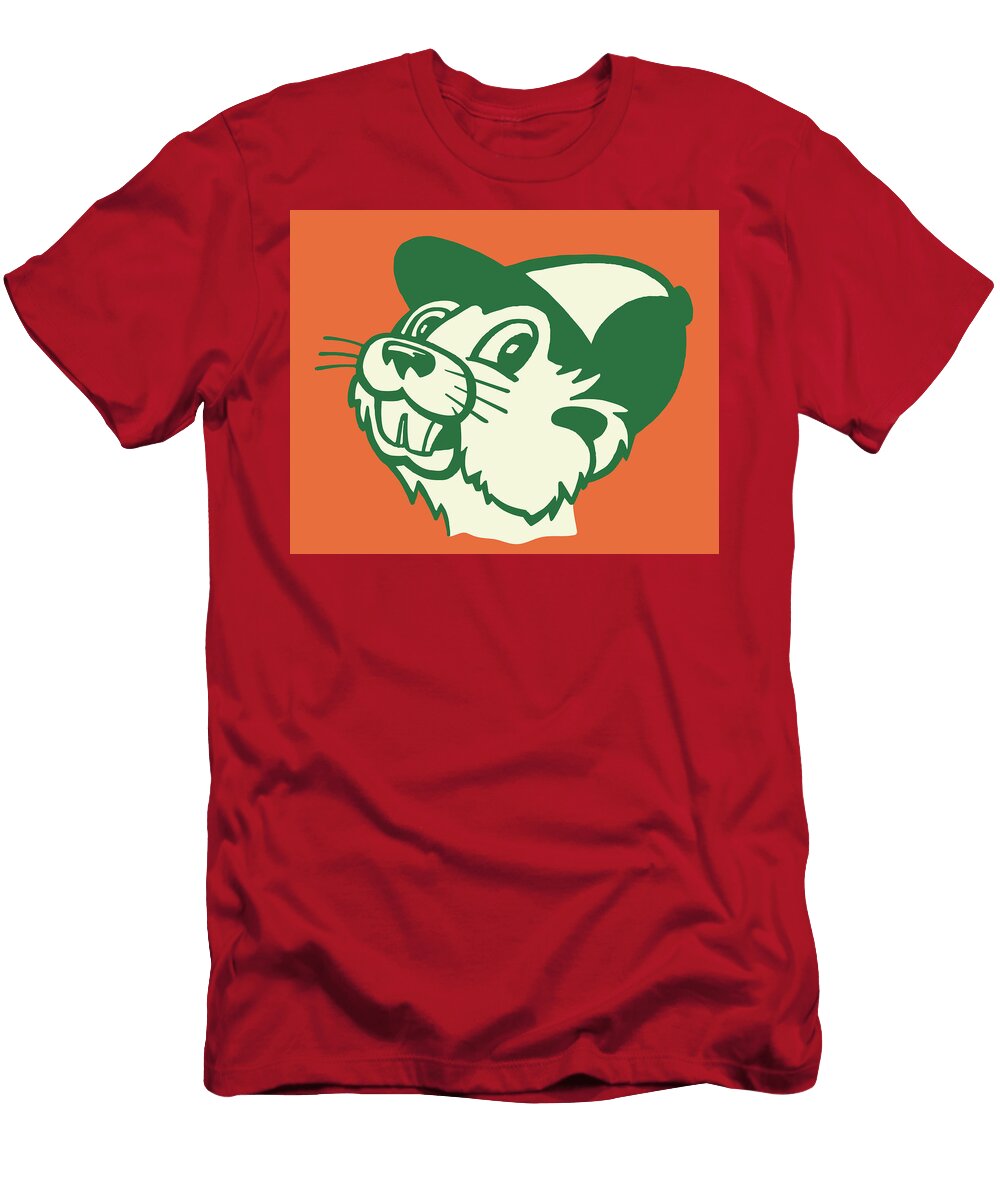 1 Beaver Wearing Hat Csa Images T-Shirt