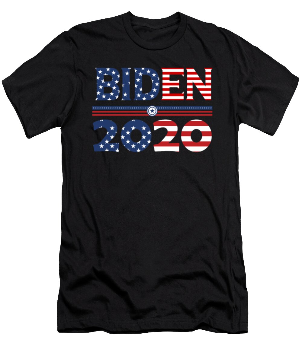 1 Biden 2020 American Flag Tinh Tran Le Thanh T-Shirt