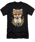 1 Boho Fox Floral Wildlife Nature Animal Heidi Joyce T-Shirt