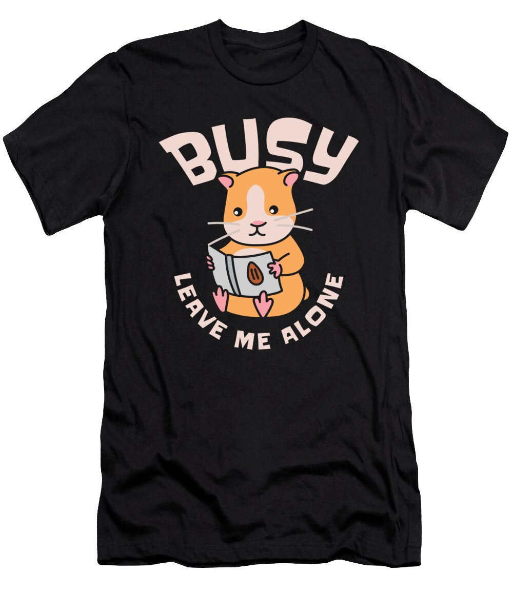 1 Busy Reading Hamster Pet Book Hamster Owner Toms Store T-Shirt