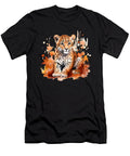 1 Cheetah Cub Autumn Baby Leopard Safari Watercolor Heidi Joyce T-Shirt