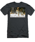 1 Coyote Hunting After a Fresh Snowfall Yellowstone National George Sanker Natureplcom T-Shirt