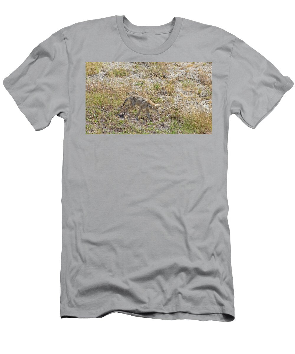1 Coyote Pup in Grassy Meadow George Erwin Turner T-Shirt