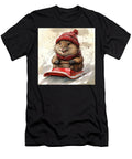 1 Cute Hamster Sledding in Winter Wonderland Rhys Jacobson T-Shirt