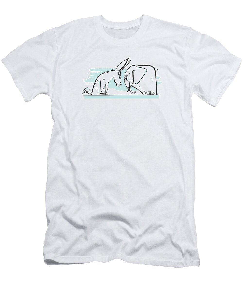 1 Donkey and Elephant Csa Images T-Shirt