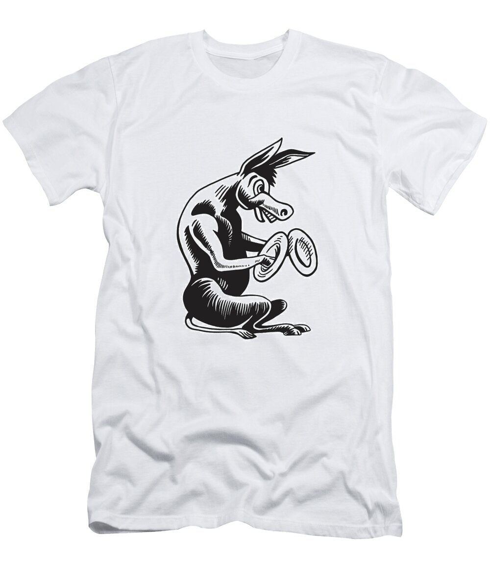 1 Donkey Clanging Cymbals Csa Images T-Shirt