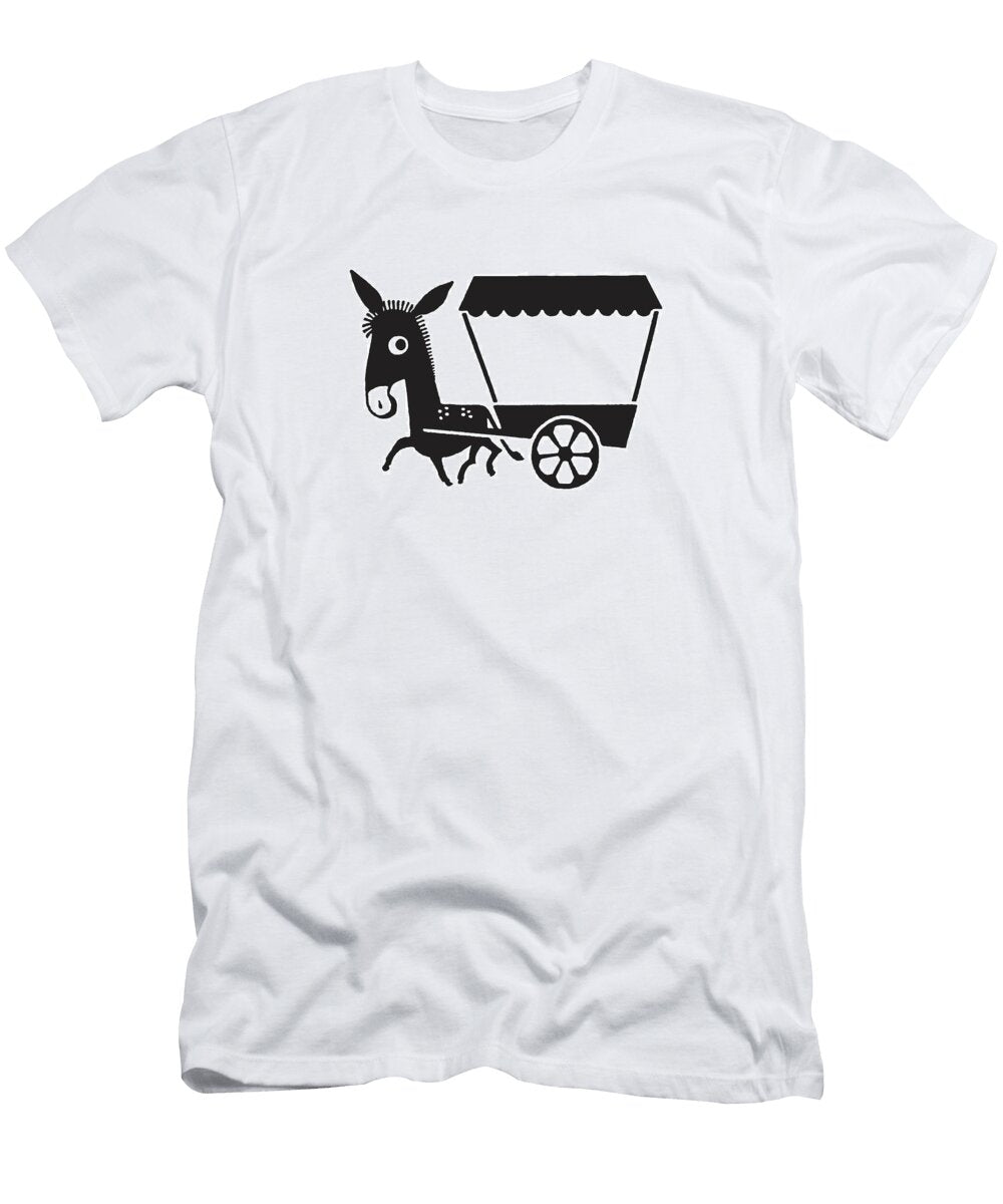 1 Donkey Pulling Cart Csa Images T-Shirt