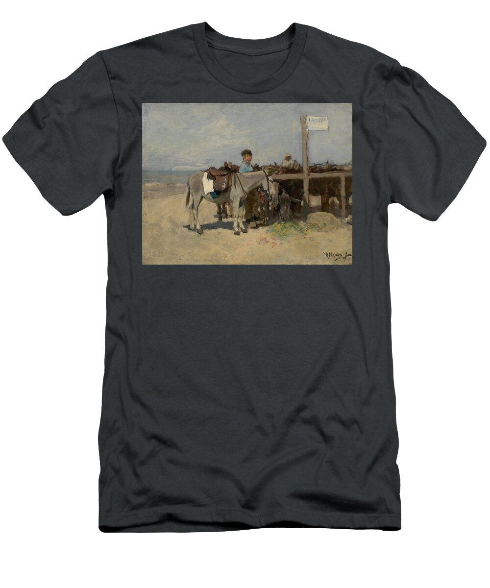 1 Donkey Stand on the Beach At Scheveningen Anton Mauve T-Shirt
