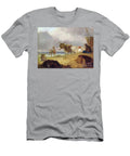 1 Donkeys and Figures on a Beach Julius Caesar Ibbetson T-Shirt