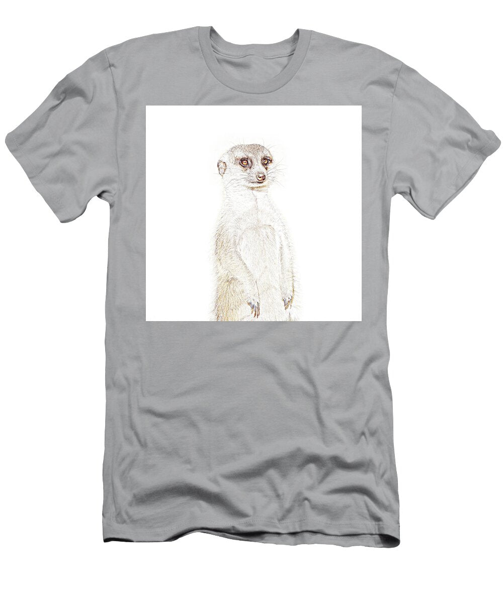 1 Drawing Illustration of a Meerkat Michele Jackson T-Shirt