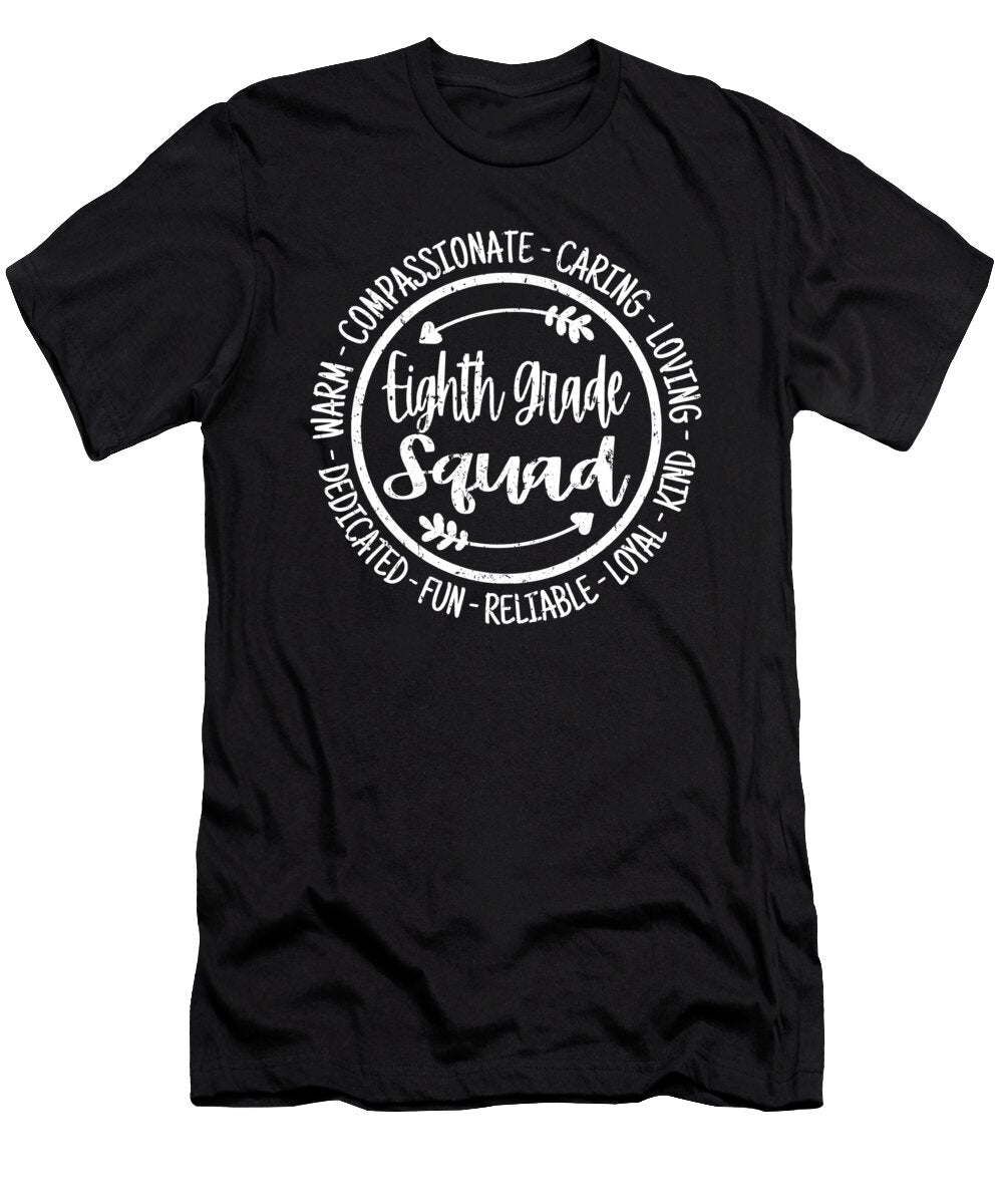 1 Eighth Grade Squad Teachers 8th Grade Team Vintage Jensen Cena T-Shirt
