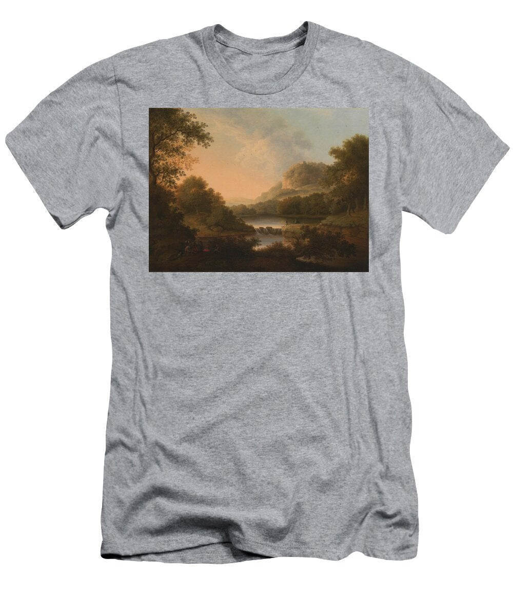 1 Figures with a Donkey and Dog Crossing a Weir James Lambert of Lewes T-Shirt