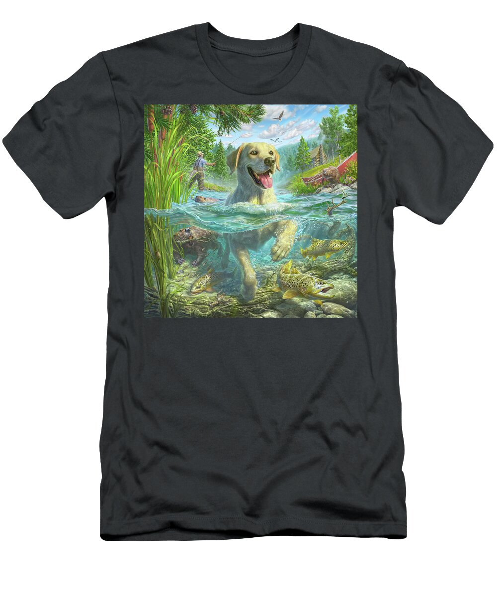1 Gone Fishing Mark Fredrickson T-Shirt