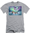 1 Guinea Pigs Under Northern Lights Sampadart Gallery T-Shirt