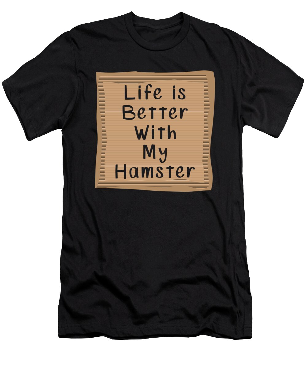 1 Hamster Cardboard Message Manuel Schmucker T-Shirt