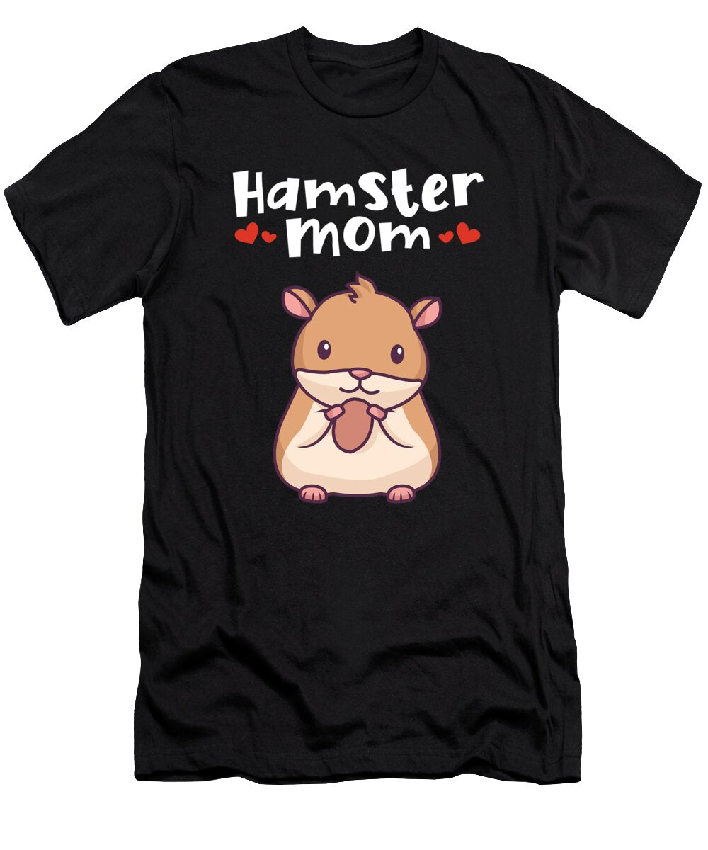 1 Hamster Mom Dwarf Syrian Golden European Lover Hamster Graphics Lab T-Shirt