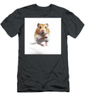 1 Hamster Pet with Open Mouth Running Fast on the Withe Background Cute Gray Rodent Isolated Pavel Shlykov T-Shirt