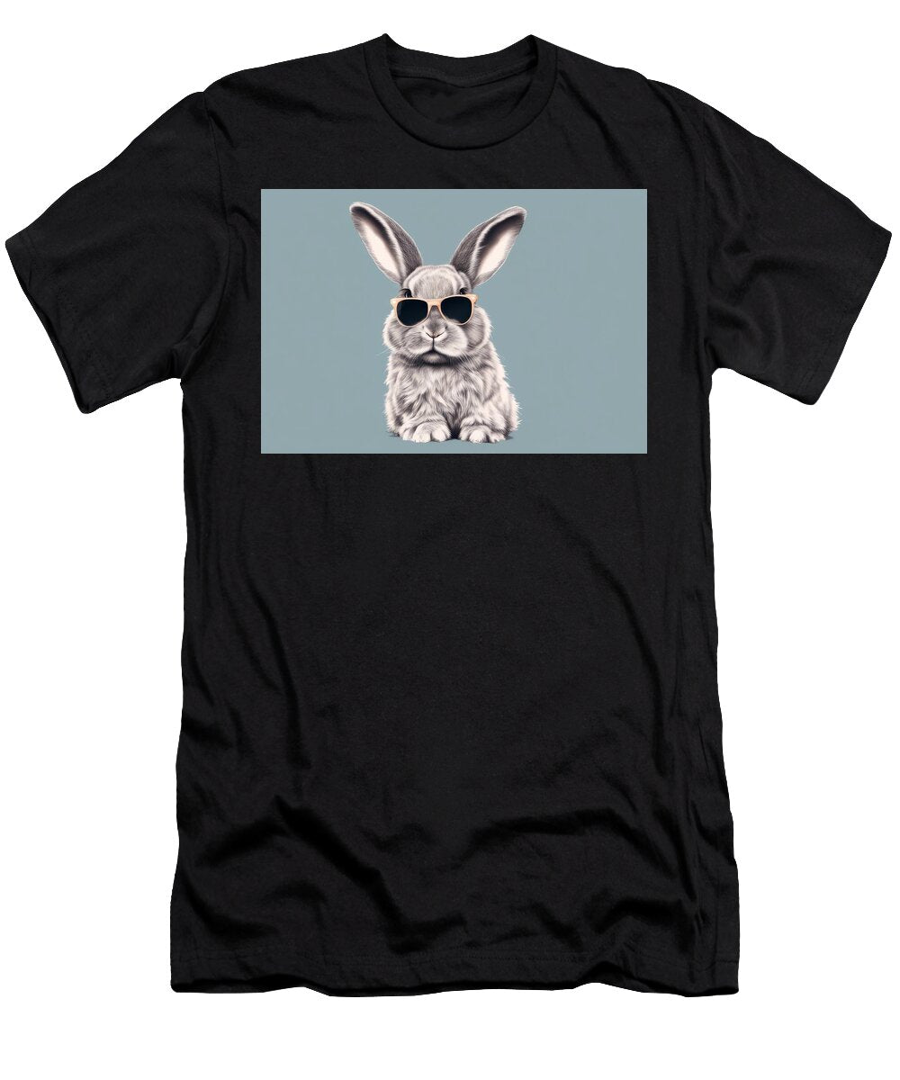 1 Happy Design Etc Art Sunglasses Fuzzy Art Wall Wearing American Rabbit Mugs Rabbit Printable Cases Lop Vector Cute Wafe Akkash T-Shirt