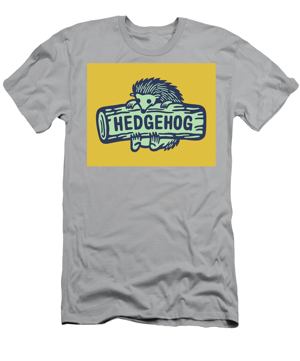 1 Hedgehog on a Log Csa Images T-Shirt