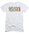 1 High School Teacher Leopard Funny Teaching Appreciation Jensen Cena T-Shirt