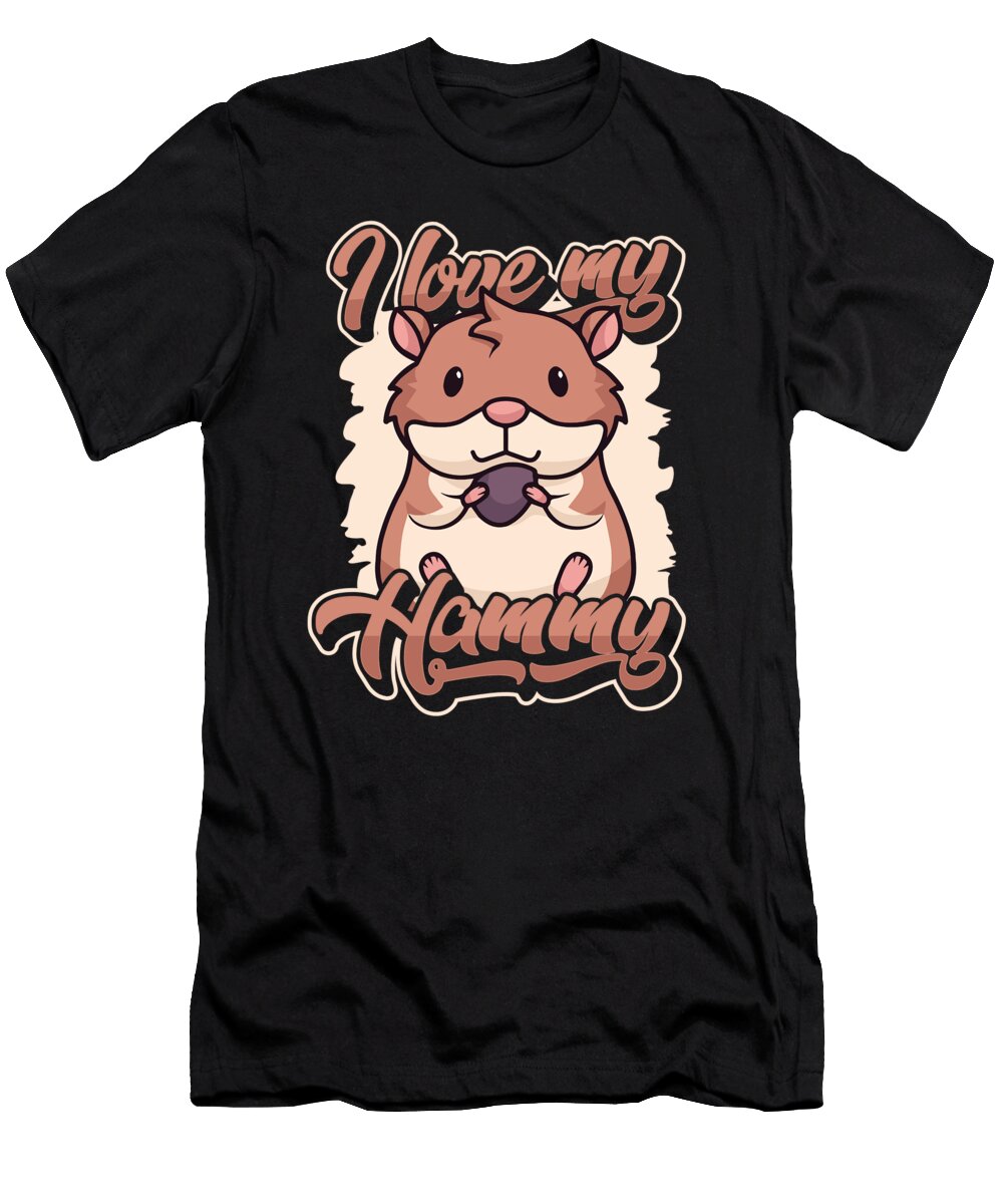 1 I Love My Hammy Dwarf Syrian European Golden Lover Hamster Graphics Lab T-Shirt