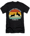 1 Just a Boy Who Loves Ferrets Chomper Designs T-Shirt