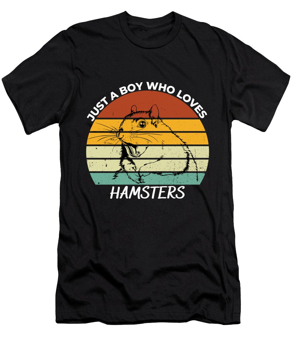 1 Just a Boy Who Loves Hamsters Chomper Designs T-Shirt