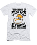 1 Killed By a Hamster Are Low But Never Zero Rodent Florian Dold Art T-Shirt