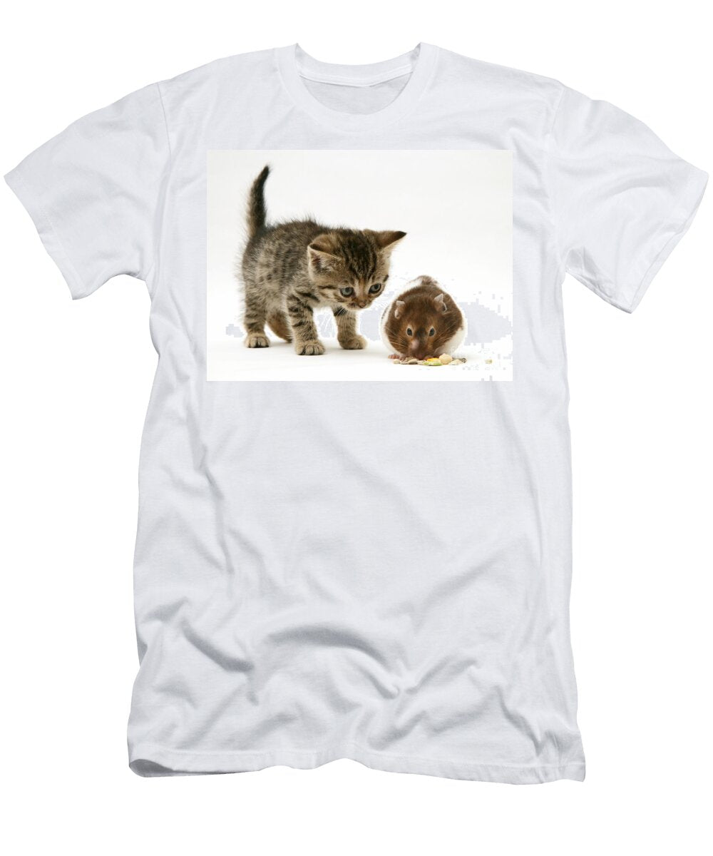 1 Kitten and Hamster Jane Burton T-Shirt