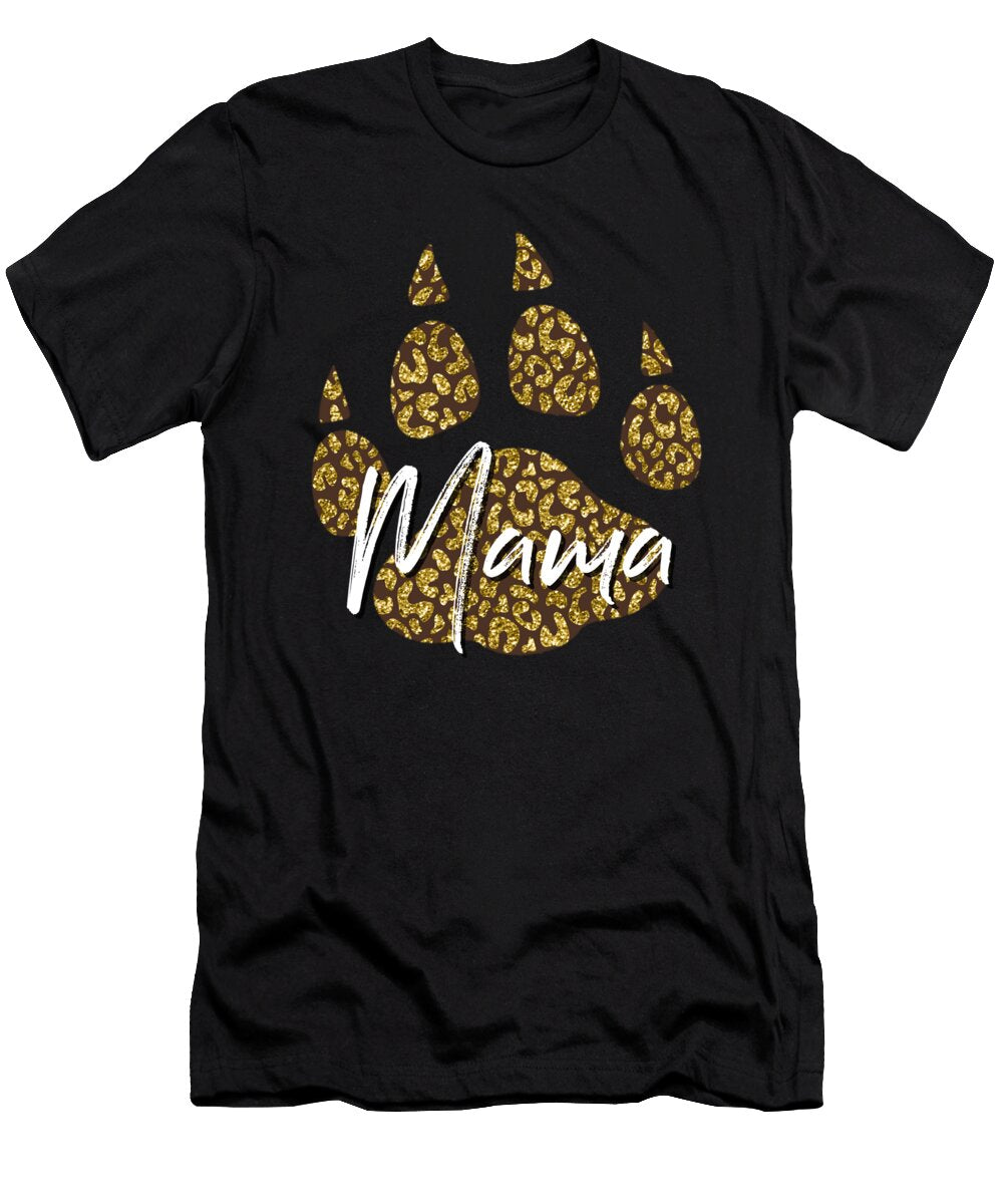 1 Leopard Print on Leopard Paw Mama Quote Gift 2021 Licensed Art T-Shirt