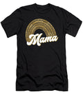 1 Leopard Print on Leopard Rainbow Mama Quote Licensed Art T-Shirt