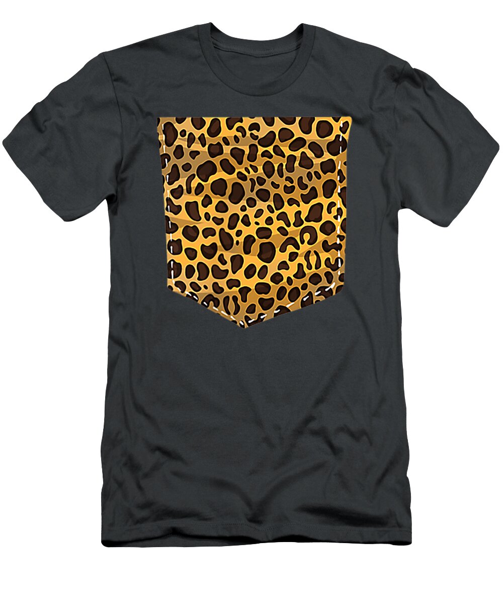 1 Leopard Print Pocket Cool Animal Lover Cheetah Pablo Anisha T-Shirt