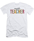 1 Math Teacher Leopard Print Funny Teaching Appreciation Jensen Cena T-Shirt