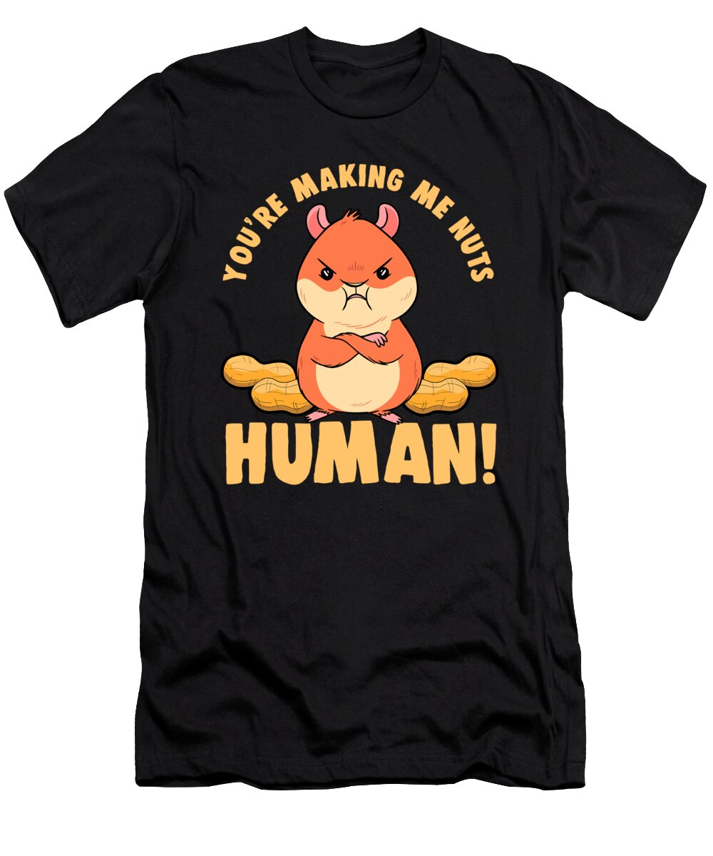 1 Mean Hamster Cute Animal Hamster Lovers Pet Rodent Toms Store T-Shirt