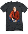 1 Mister Rogers Removing His Shoe Oil on Black Velvet By Jorge Torrones Ver2 Jorge Terrones T-Shirt