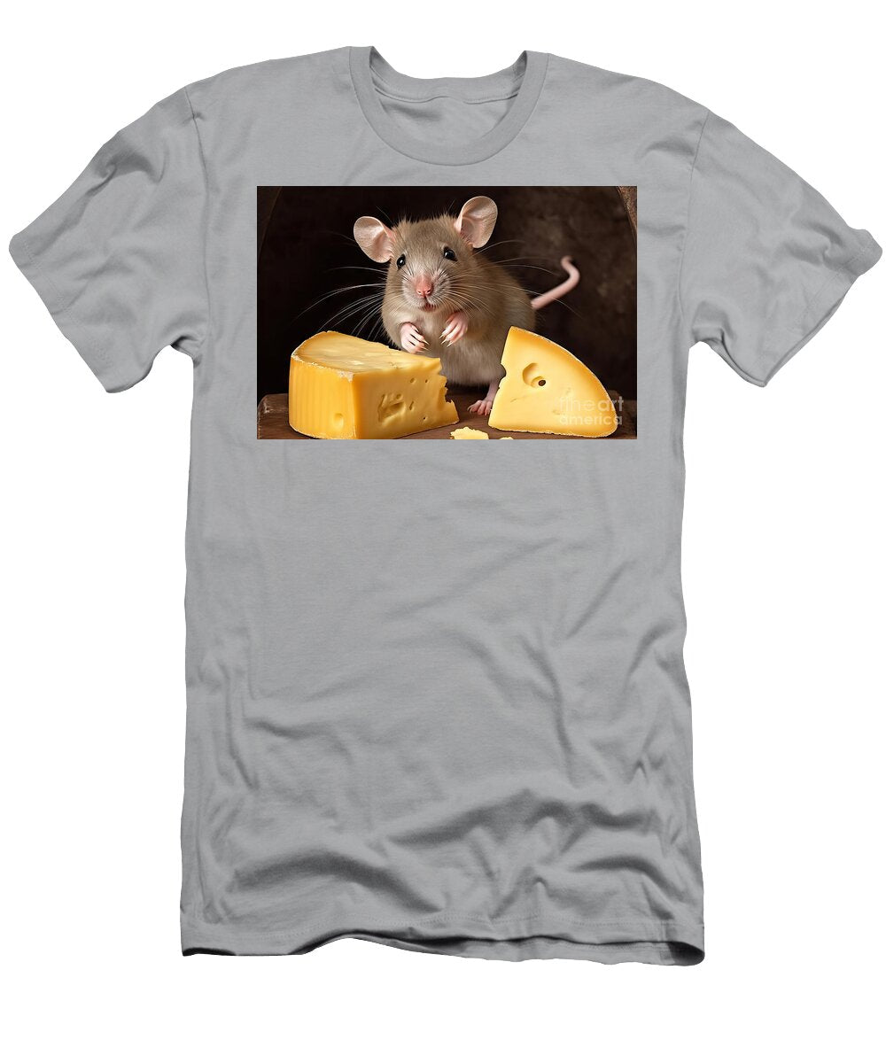 1 Mouse and Large Pieces of Cheese N Akkash T-Shirt