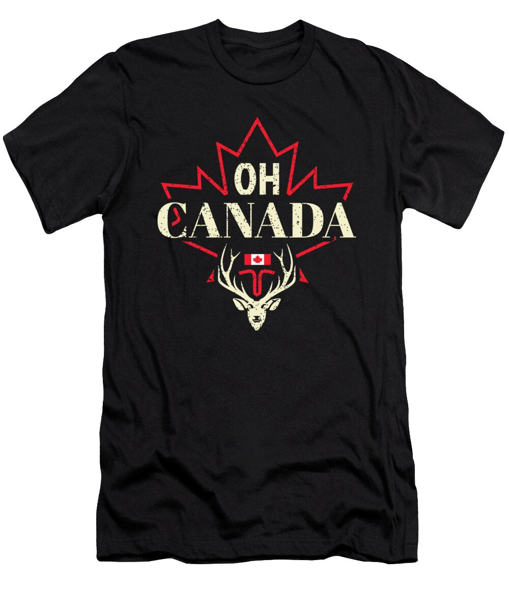 1 Oh Canada Funny Maple Leaf Flag Gift for Canadians Martin Hicks T-Shirt