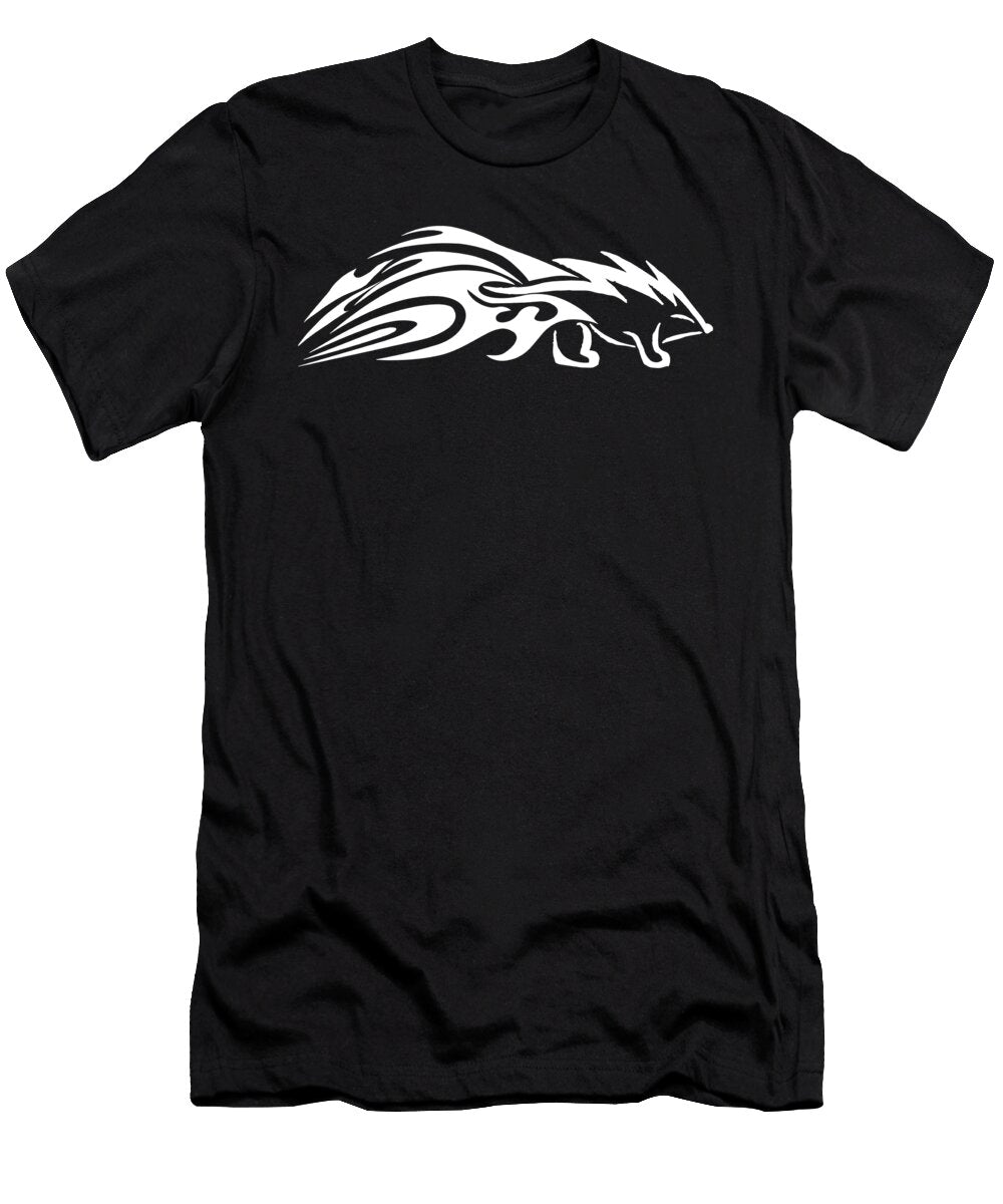 1 Porcupine Tribal Wildlife Animal Rodent Porcupine Crazy Squirrel T-Shirt