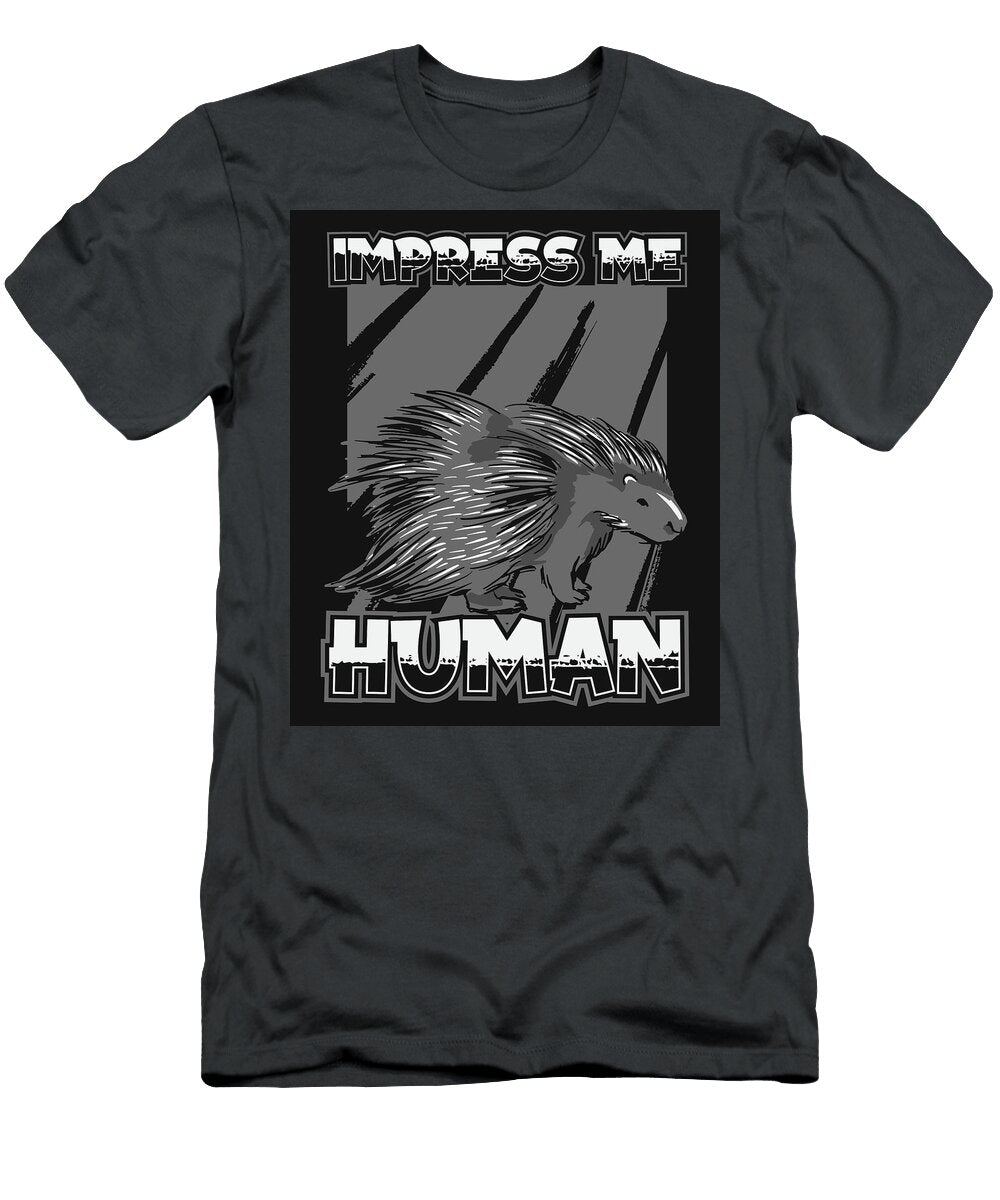1 Porcupine Wildlife Animal Rodent Porcupine Crazy Squirrel T-Shirt
